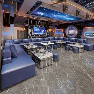 夜总几会酒ktv发家具酒店餐厅商务包房清534吧吧沙酒吧U型卡座茶