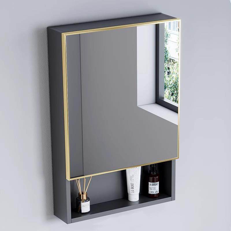 649新款简式约镜柜镜箱浴柜组合单独收纳式盒卫生间挂墙储室物镜