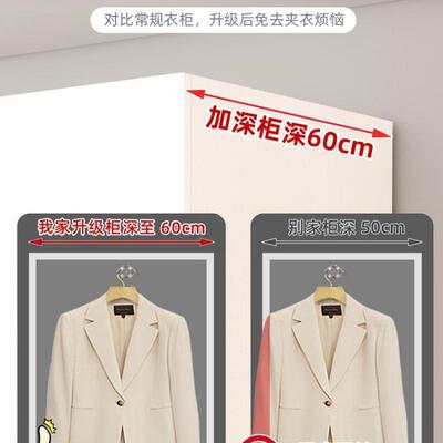 全实木衣柜家衣用卧室简易装儿童收纳柜子经济出型租PEB房用组橱