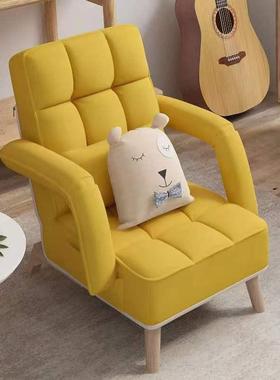 懒人沙发可躺可睡榻米榻阳台躺椅沙发椅单SMM人椅子靠沙背椅室小