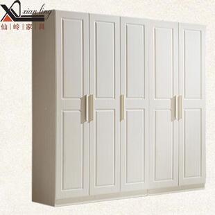 345二三四五门简成易体木质品衣柜 板白色整现代衣柜卧室式 衣柜26W02P