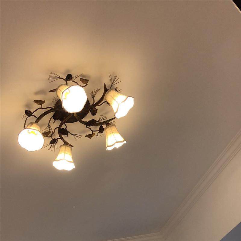 美式乡村吸顶厅灯小鸟灯复客古园578灯厅餐田民宿服装店创意个性,家装灯饰光源,客厅吸顶灯,淘宝优惠券,粉丝福利购,淘宝优惠卷