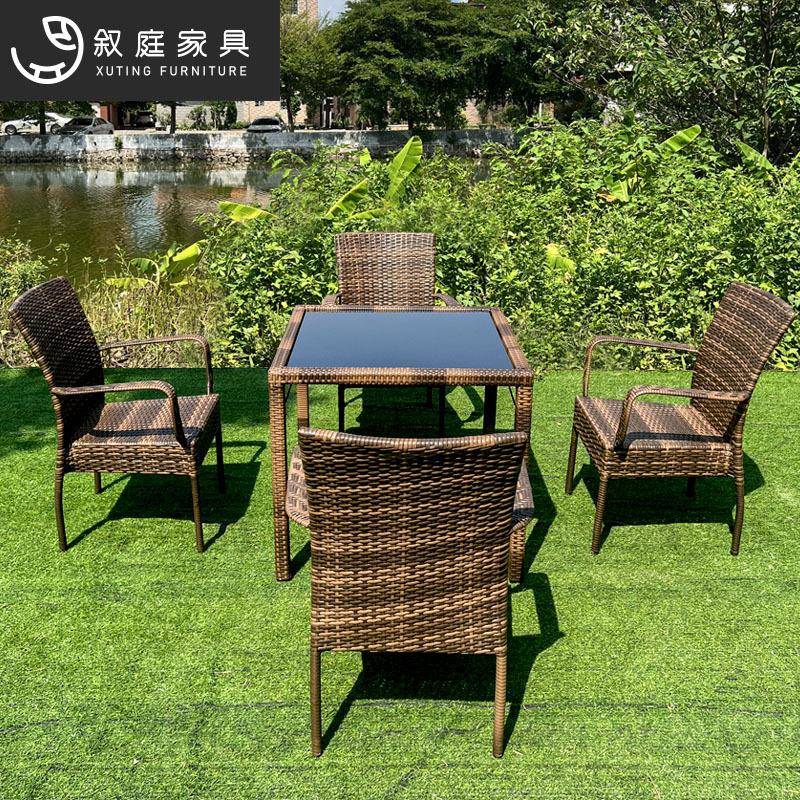 户外防水防编晒22-9-6-2藤椅家具室外庭院藤休椅子编客厅酒店闲织