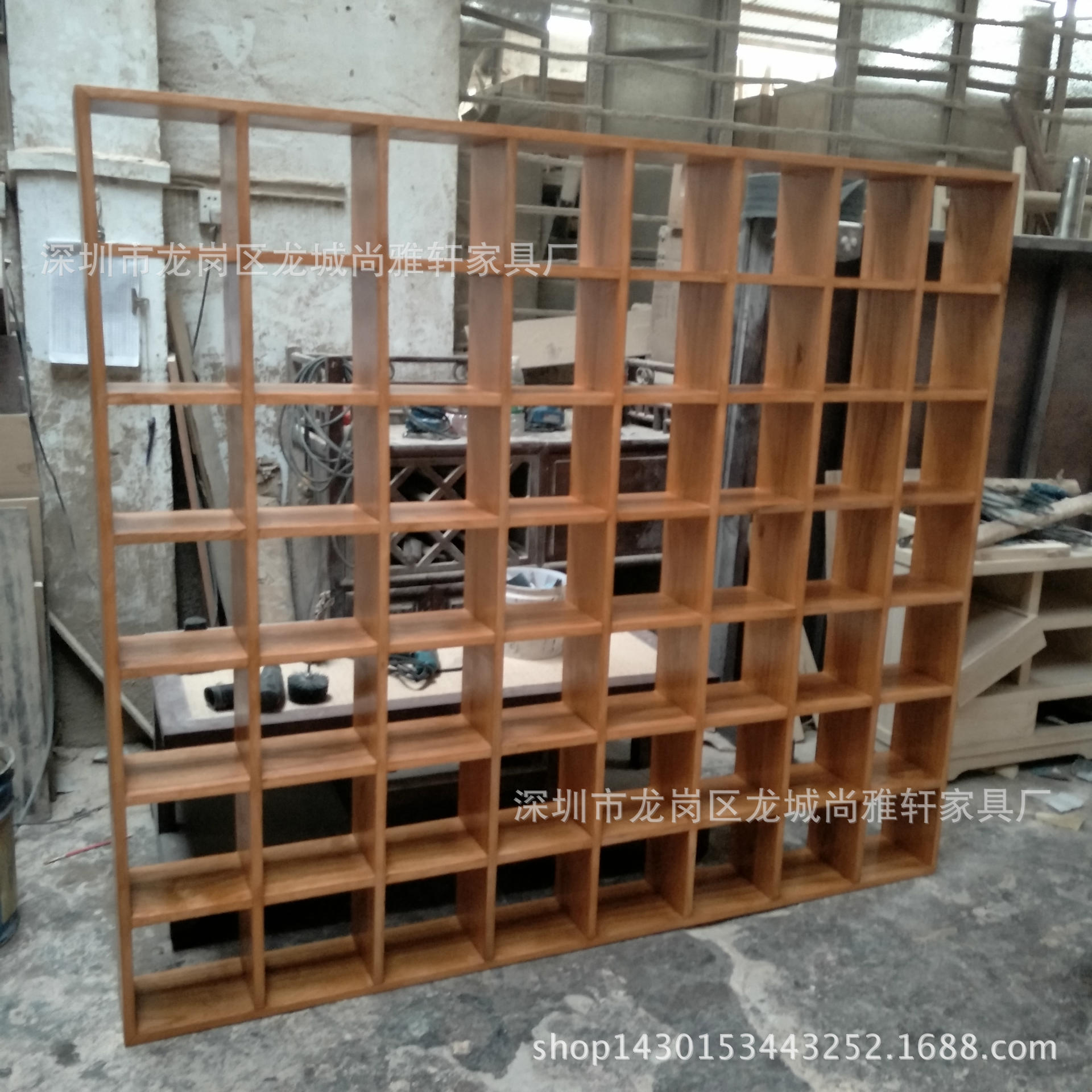 实木家具简易置物架实木隔板墙壁格子展示架多层装饰架工厂直销