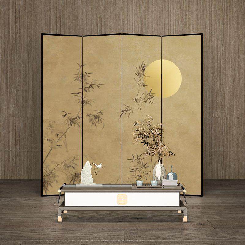 屏新中式风隔易断茶室装饰客玄厅关简可折叠移动竹子双74面折屏,基础建材,屏风,淘宝优惠券,粉丝福利购,淘宝优惠卷