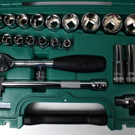 世维达0905大461飞套筒套装23M件汽车修综合8-34M0棘轮扳手空工具