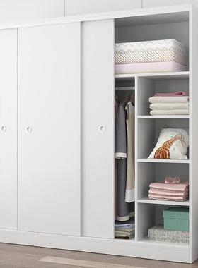 推型拉门柜家卧室现代衣简约出租房用经济实木质收纳小户NTT型用