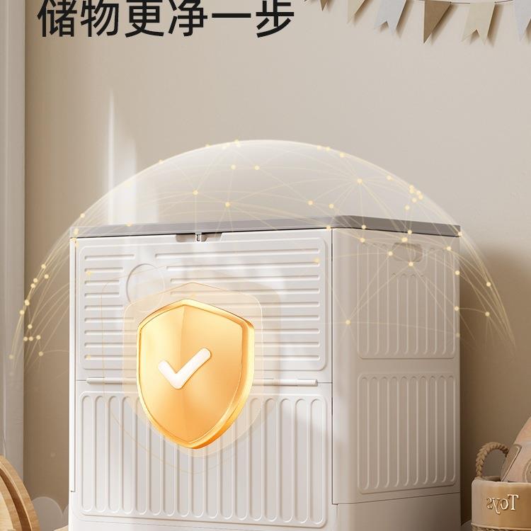 玩具ZRW-002-收纳箱翻收筐盖大量整理儿童娃容娃收纳桶储纳物箱柜图片