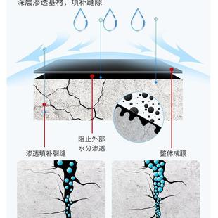 高弹橡内胶液水体DEI卷材无漏味防水涂料屋顶外墙裂缝改性沥青补
