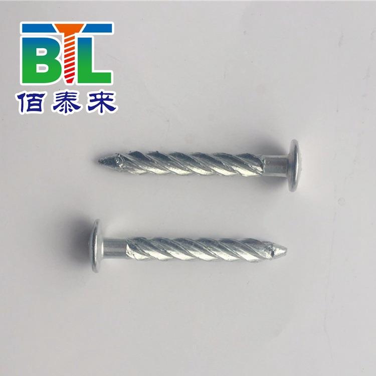 型号齐全螺纹钉水泥钉扭纹隐形旋网防盗罩螺麻花钉圆头大钉头窗固钉