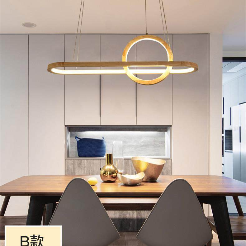 现代简约个书性餐创意客厅吧台1房餐厅走廊椭圆实木吊灯D541409,家装灯饰光源,智能吊灯,淘宝优惠券,粉丝福利购,淘宝优惠卷