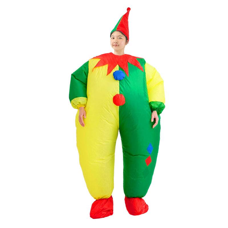 跨境道具人偶衣服搞怪服派对搞笑芭蕾胖子白硅相扑倒立小丑充气服