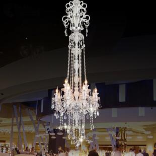 2025HD320012新lof轻t款楼梯灯别墅客厅挑大吊灯奢酒店大堂婚庆吊