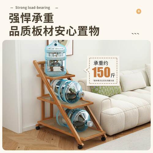 落收纳架家收纳架用小推车架带轮地简易多层书柜移动折叠书架置物
