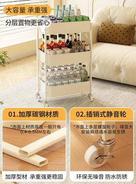 A9FHH015L书架置物收落地可移客动铁架艺一体靠墙儿童简易厅墙边