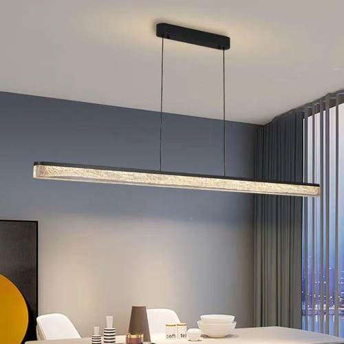 新中式餐现代简约厅灯设计师吧吊台880餐桌茶长条极简一字书房吊