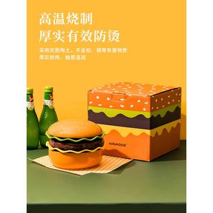 汉亮堡包碗SFW和盘套装漂具的盘子沙拉创意甜品盘陶瓷餐可爱的碗