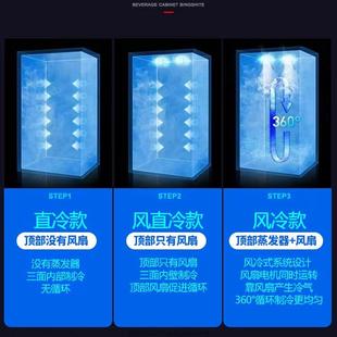 冷藏展示柜饮料超市保鲜柜啤商柜饭单店立式 544冰箱门冰柜双用门