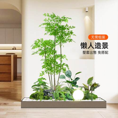 真仿真绿植造景内装饰商场办ZJ4-10E公室大型仿生景观物盆植栽摆