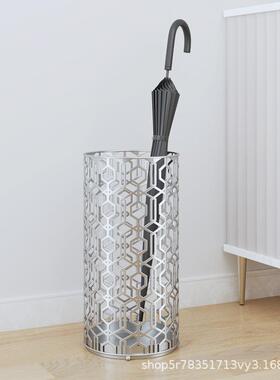 家用门口雨伞架厂家直销创意YL090415雕刻伞筒伞收雨桶纳铁酒店艺