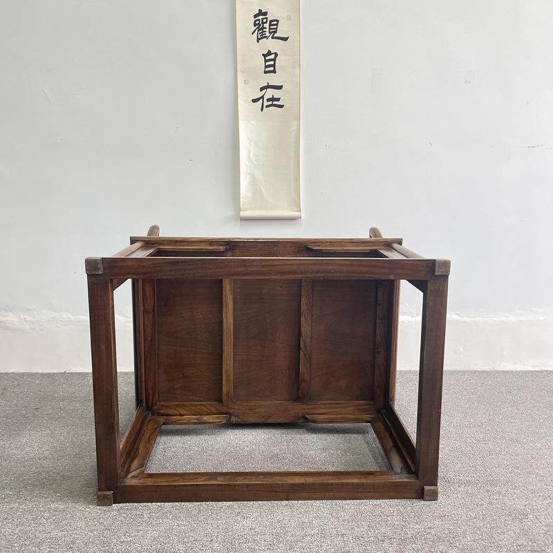 禅椅中式打椅老榆木太师椅实木围椅修盘椅腿椅禅MY-A白胚茶椅主m