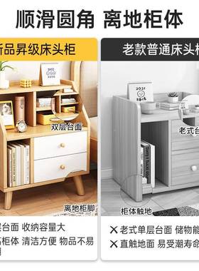 床头出柜家用现代简CTG0149床约卧室收纳储物柜租房小型奢创轻意