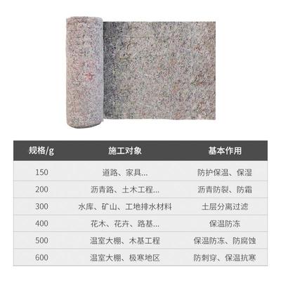 程工布毛毡布CWT公路土养护路面保工湿毯装家具包大棚保温棉被