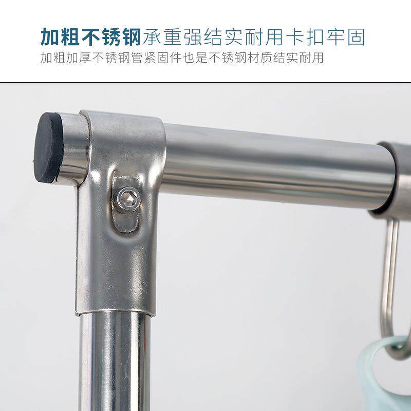 扫把架子置物锈不钢移动拖把架清沥卫生间AL100369挂钩墩布洁落地