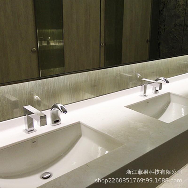 FEGO全铜镀铬自动感液应龙头皂液器隐O藏式皂器洗手机E泡806沫滴