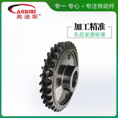 实力排厂家AODSI密传精动链轮单双排双节非标定制距齿轮单排双I不