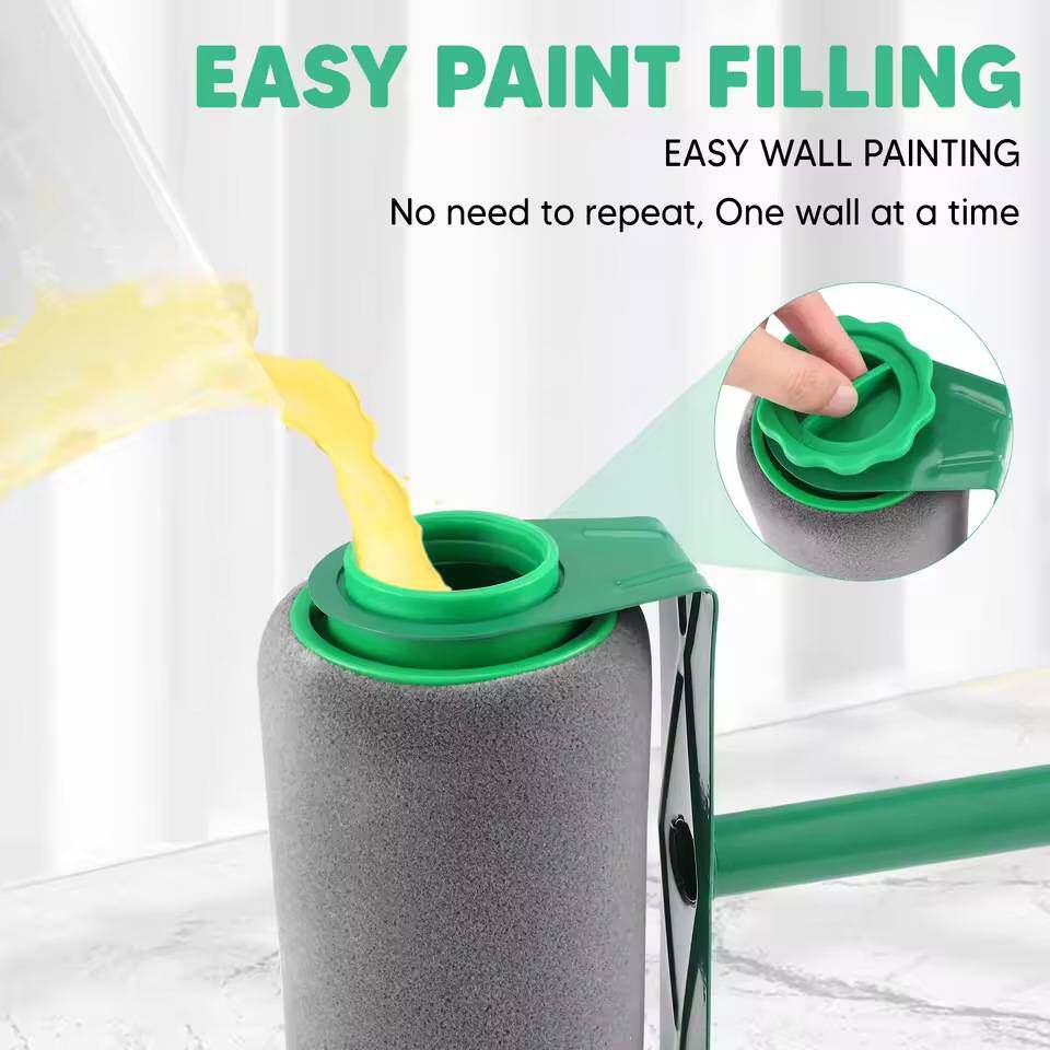 刷漆工具滚筒刷多功能油漆乳胶漆套装墙角修补6件套死角细毛滚刷