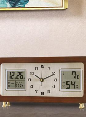 2025新款件座钟摆静音台式表桌面简约时钟台钟家F9759H66用创意尚