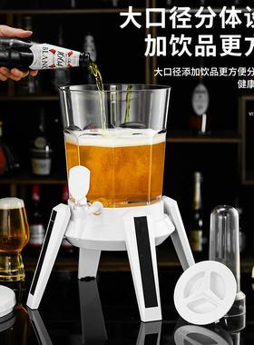 电款酒网红酒桶带龙头升酒炮49460商用扎啤酒三炮桶啤可乐桶福佳充白