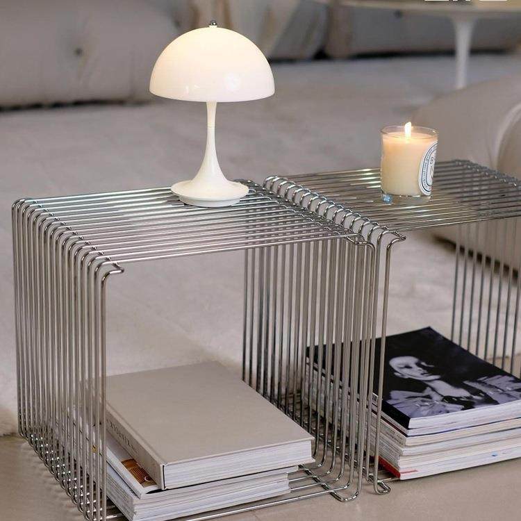 盒子生活简约不锈组钢线条边几家用中几古创意合小茶piant985onwr,基础建材,脚轮/万向轮,淘宝优惠券,粉丝福利购,淘宝优惠卷