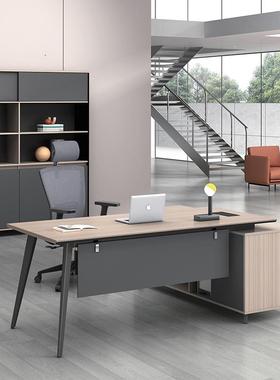 办公桌UBL-UM简约现代主管桌经理桌办公端室桌高时尚老桌板办公椅