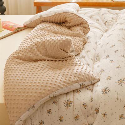 A类豆绒冬被被大豆维被棉被褥加厚保豆hly06060暖幼儿童被子盖纤