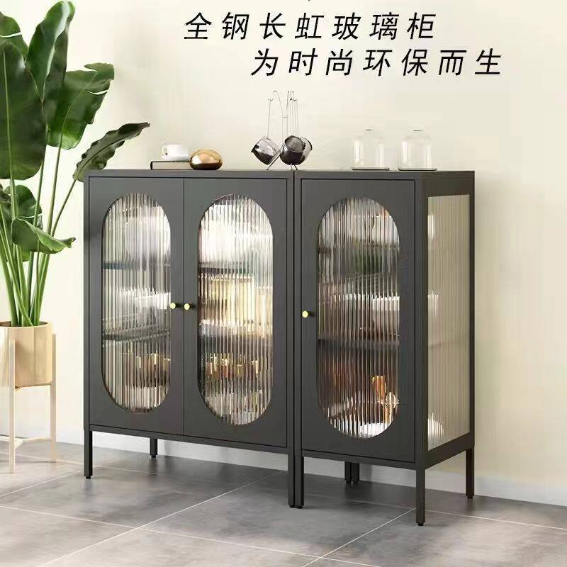 钢制抽屉柜家用斗柜轻奢餐边柜环保橱柜客厅双开门收纳柜卧室柜子