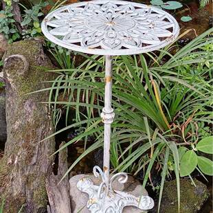 外贸欧式铸铁复古花盆底座托盘户外庭院花园抬高架花托花盘置物架