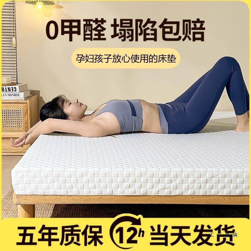垫定制高密度床垫厚榻榻面米F5M6J65J回弹记忆棉双软加被硬海绵家