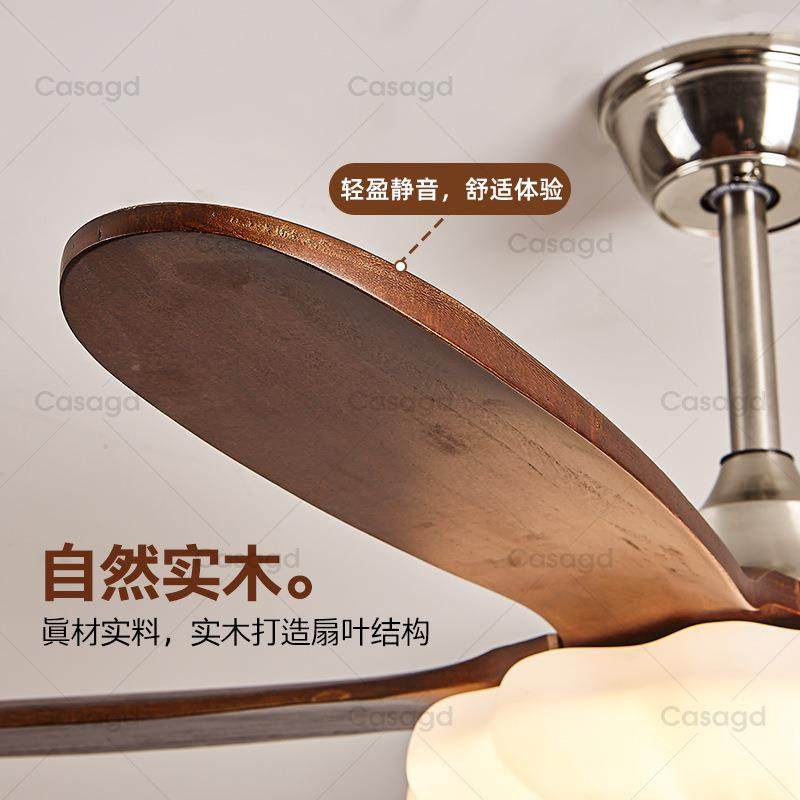 美式复古室客厅实木扇灯家用中古风胡风色桃木卧书房14吊扇灯,家装灯饰光源,风扇灯,淘宝优惠券,粉丝福利购,淘宝优惠卷