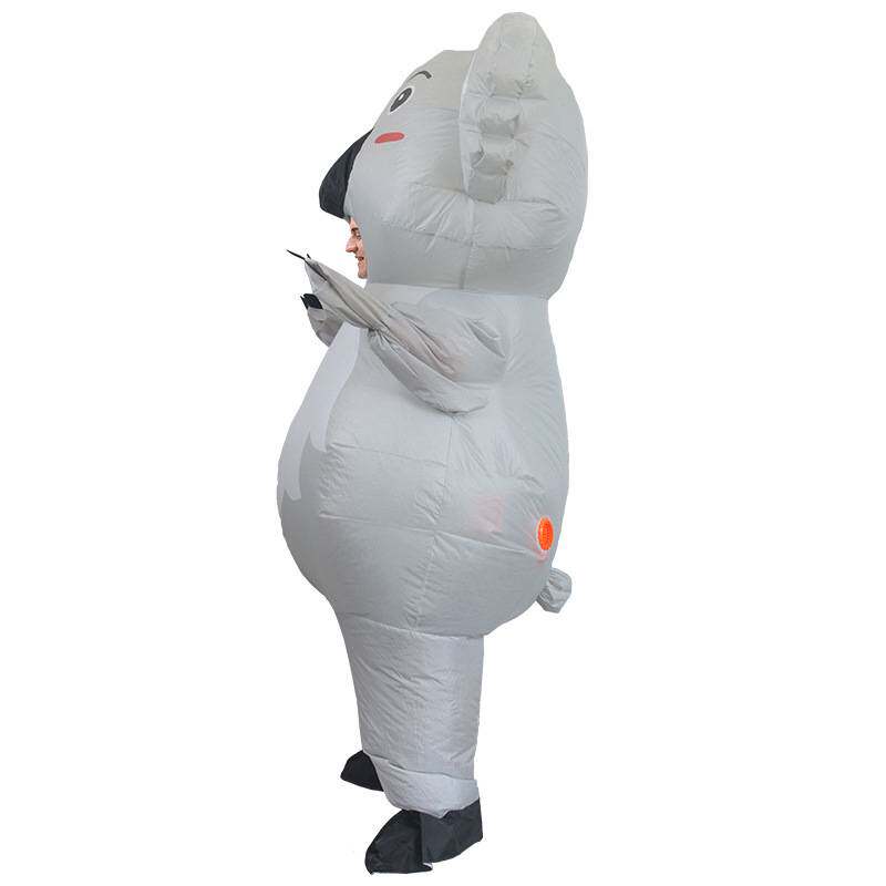 万圣节化妆舞会服饰道具露脸考拉充气服商场开业助威道具人偶服装