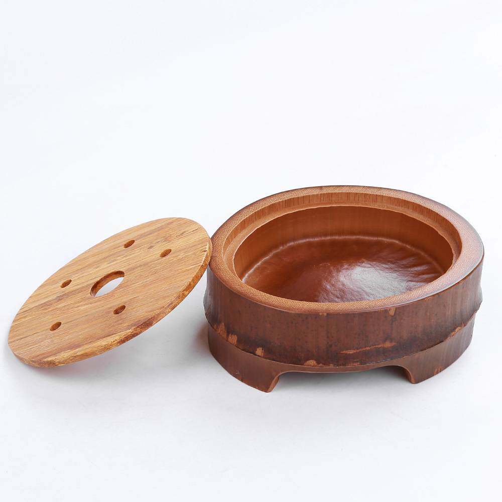 天然原竹壶承储水干泡台紫砂壶养壶壶托壶垫日式茶承茶具配件茶托