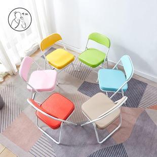 家用叠椅子人矮椅约靠背QXF椅座高33/38/42学生宿成舍学习椅折亚