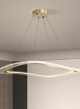 天亨电86131吊镀工艺吸简约全铜亚克力客厅餐厅轻主灯现代极简吊