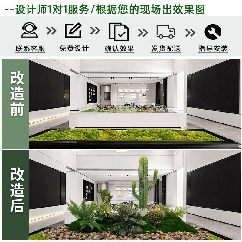 仿真绿植热带植物仿真仙人掌造景室内商场酒店橱窗微景观装饰软装