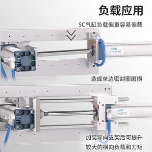 SC导向支架90C2 1400三轴三杆带导杆机架S大推力气缸