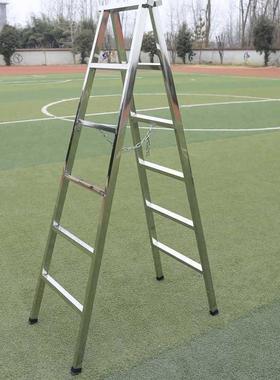 梯子家锈用RET04不钢人字梯折叠装修梯加厚四五步梯室内工六程3梯