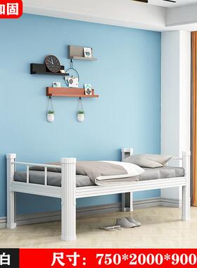 黑色铁单床带储YC-111物柜出租员工学校宿舍铁屋床型层加厚材公寓