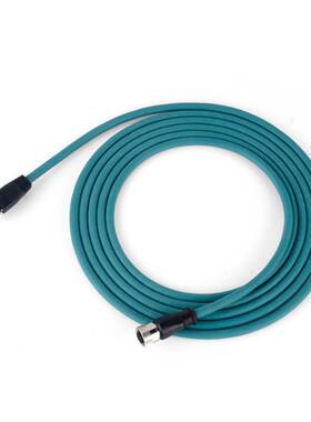 工业相机千兆网线M12连接器8芯母头转RJ45国产编码线防水连接器