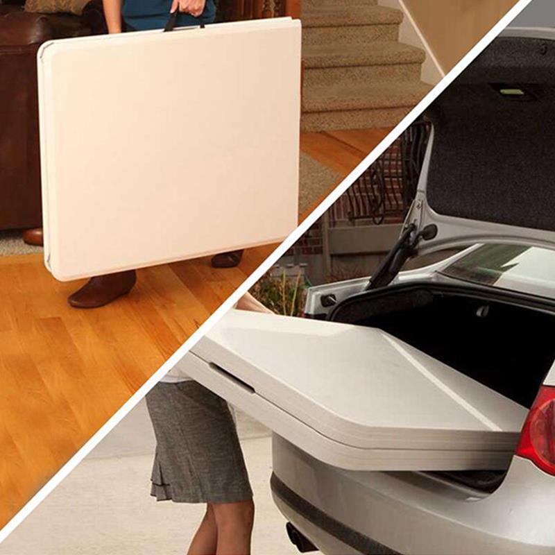 折叠桌子简易家用牌：qita吃饭摊桌户外摆桌桌椅便式长携方形餐电